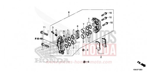 FRONT BRAKE CALIPER CBF300NAJ de 2018